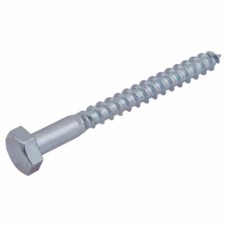 Coach Screw - M12 x 100mm - Zinc Plated - Pack of 4