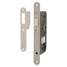 Arrone AR914 DIN Mortice Nightlatch - 88mm Case - 60mm Backset - Radius - Satin Stainless Steel