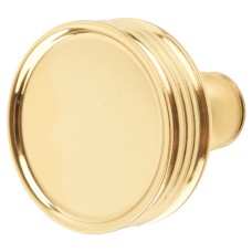 Heritage Brass by M Marcus Venetian Round Cabinet Knob - 32mm Diameter - Polished Brass