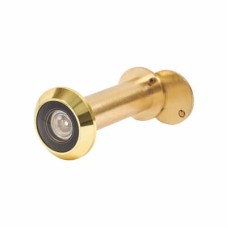 D&E Wide Angle 180° Door Viewer - Door Thickness 50-70mm - Polished Brass