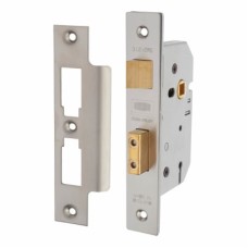 UNION 2277 3 Lever Sashlock - Keyed Alike Number M136MM - 77mm Case - 57mm Backset - Satin Chrome