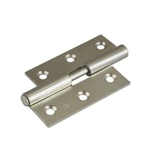 Lift-Off Door Hinge - 75 x 50 x 2mm - Right Hand - Zinc Plated - Pair