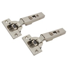 Blum CLIP Top Soft Close Cabinet Hinge - 110° - Overlay - Zinc Plated - Pair