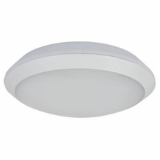 Integral LED 15W Tough Shell+ LED Bulkhead Light with Emergency - IP66 - 4000K Cool White - White
