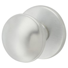 Exel Round Centre Door Knob - 80mm Rose Diameter - Satin Chrome