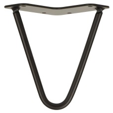 Exel Hairpin Leg - 2 Pin - 150mm Height - Black - Pair