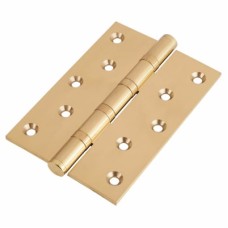 Performance Ball Bearing Butt Door Hinge - 127 x 89 x 4mm - Polished Brass - Pair