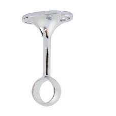 Rothley 25mm Hanging Rail Centre Bracket - Polished Chrome 