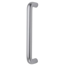 Exel 19mm D-Bar Door Pull Handle - Bolt Fix - 150mm Centres - Satin Aluminium
