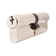Exel 5 Pin 100mm Euro Double Cylinder - 50 + 50mm - Polished Nickel - Keyed to Differ