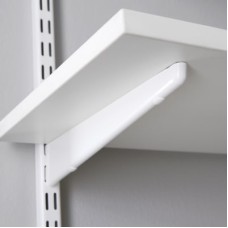 elfa Twin Slot Shelving System - Shelf Bracket for Solid Shelving - 470mm Length - White