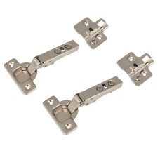FVG Clip-on Soft Close Cabinet Hinge - 95° - Half Overlay - Zinc Plated - Pair