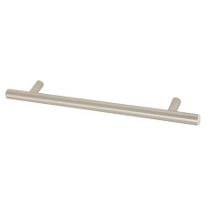 Exel 12mm T-Bar Cabinet Pull Handle - 160mm Centres - Satin Nickel