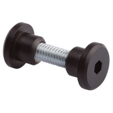 Hex Headed Bolt Through Fixing - 17-19mm Panels - Black Textured - Pack of 10