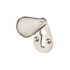 Olde Forge Plain Teardrop Escutcheon - 48 x 29mm - Keyhole - Polished Nickel