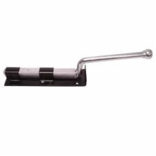 Monkey Tail Gate Bolt - Straight Handle - 300mm Length - Black Japanned