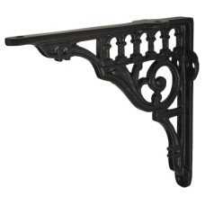 Olde Forge Railway Shelf Bracket - 125 x 145mm - Black