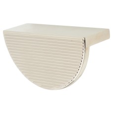 Hendel & Hendel Barrington Ribbed Eclipse Cabinet Finger Pull Handle - 64mm Centres - Pol Nickel