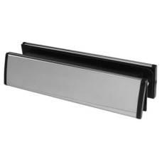 Trojan Letter Plate - 300 x 70mm - 40-80mm Door Thickness - Polished Chrome