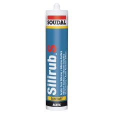 Soudal Silirub S Sanitary Silicone - 300ml - Black