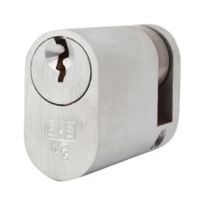 Eurospec 5 Pin 45mm Oval Single Cylinder - 35 + 10mm - Satin Chrome - Keyed Alike