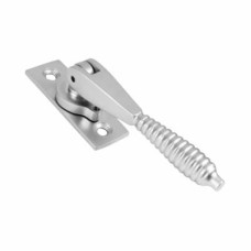 Hampstead Reeded Locking Espagnolette Casement Window Handle - Reversible - Soft Satin Chrome