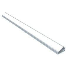 Sensio Ray Angled Profile with End Caps - 1500mm - Aluminium