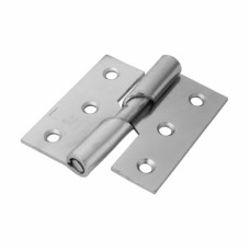 Rising Butt Door Hinge - 75 x 70 x 2.5mm - Left Hand - Zinc Plated - Pair