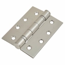 Enduro Twin Ball Bearing Grade 13 Butt Fire Door Hinge - 102 x 76 x 3mm - 316 Pol Stainless - Pair