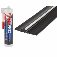 Stormguard Garage Door Threshold - 2515mm Length - Black
