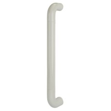 Hoppe AR602/425 Nylon D-Bar Door Pull Handle - Bolt Fix - 425mm c/c - Diamond White