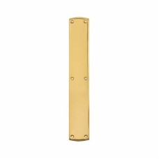 Carlisle Brass Solid Brass Plain Period Entrance Finger Plate - 450 x 75 x 4mm - Polished
