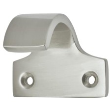 Hampstead Heavy Cast Pattern Sash Window Finger Lift - 50 x 36mm - Satin Chrome