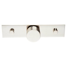 Frelan Hoxton Sturt Cabinet Knob on Fanshaw Backplate - 30mm Diameter - Polished Nickel