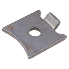 Exel Standard Raised Bookcase Clip - Satin Chrome Plated - Pack of 10