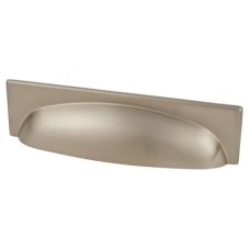 Crofts & Assinder Georgia Cabinet Cup Handle - 96mm Centres - Brushed Nickel