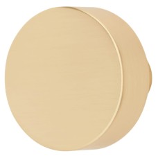 Exel Rye Round Cabinet Knob - 30mm Diameter - Satin Brass