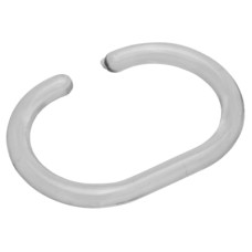 Croydex Shower Curtain Rings - C Ring Type - Clear - Pack of 12
