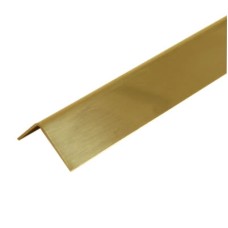 Hampstead 2000mm Solid Brass Angle - Equal Sided - 25 x 25 x 0.91mm - Polished