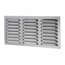 Exel Hooded Louvre Vent - 305 x 152mm - 9975mm² Free Air Flow - Polished Stainless Steel