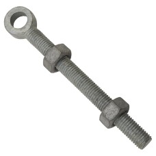 Adjustable Gate Eye - 200mm for 19mm Pin - Galvanised - Pair