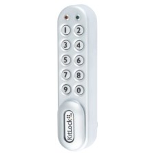 Codelocks Kitlock KL1000 Electronic Locker and Cabinet Code Lock - Silver Grey