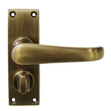 Heritage Brass by M Marcus Antique Brass Privacy Door - Short Plate - Windsor Range - 119 x 40mm