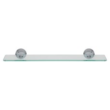 Croydex Westminster Glass Shelf - 500 x 115mm - Polished Chrome
