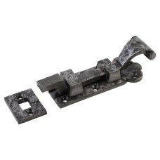 Olde Forge Blacksmith Necked Barrel Bolt - 102 x 35mm - Polished Iron