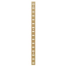 Exel Flat Bookcase Strip - 1829 x 19mm - Polished Solid Brass