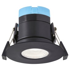 Forum Spa Rhom 8W IP65 Fire Rated LED Dimmable Fixed Downlight - 3/4/6000K CCT - Satin Black