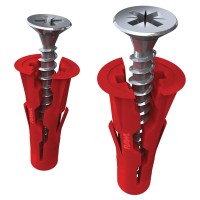 Rawlplug UNO Wall Plug - 6 x 28mm - Red ...