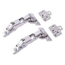 FVG Clip-On Cabinet Hinge - 165° - Soft Close - Half Overlay - Chrome Plated