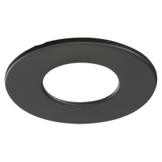 Knightsbridge Fire Rated Recessed Flat Downlight Bezel - Matt Black